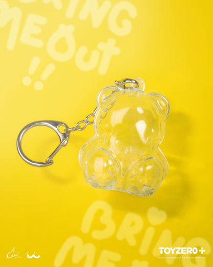 LuLu the Piggy Teddy Mini Keychain Case