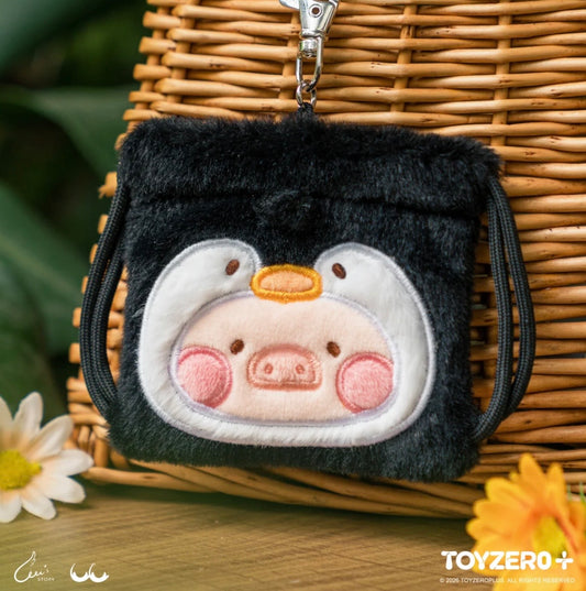 LuLu the Piggy Animal Party Vol.2 Mini Drawstring Plush EarPhone Bag Keychain (Blindbox)