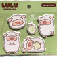 LuLu the Piggy Bear & Sheep - Sponge Sticker (Sheep Set)