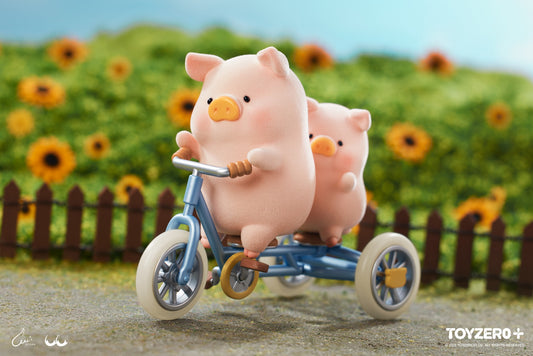 LuLu the Piggy Special Edition Tandem bike 罐頭豬LuLu 協力車吊卡