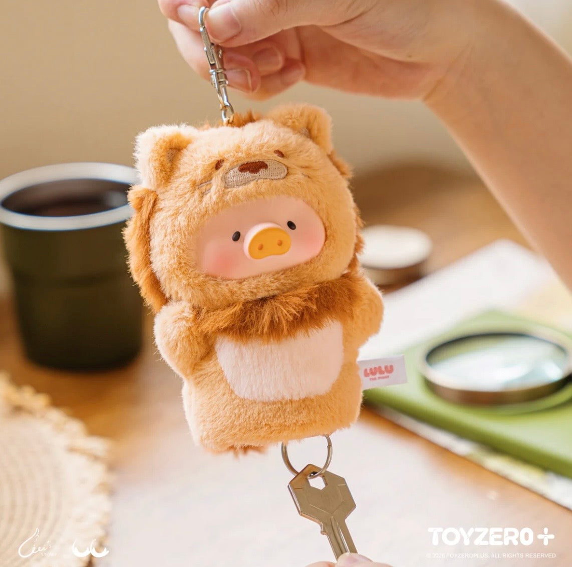 LuLu the Piggy Animal Party Vol.2 Cutest Butler PVC Face Plush Key Cover Keychain (Blind Box)