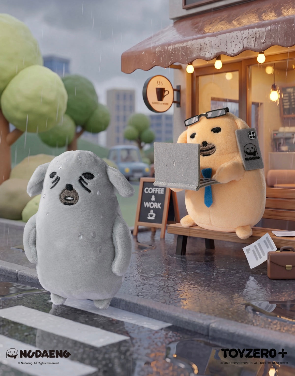 蘸醬狗 - 一周狗伴系列 毛絨掛件盲盒 Nudaeng Weekly Life Plush Keychain BlindBox