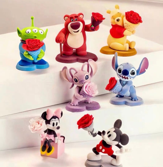 Disney Character with Preserved Flower Blind Box