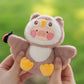 LuLu the Piggy Animal Party Vol.2 Huggy Plush Keychain (Owl Lu Ver.)