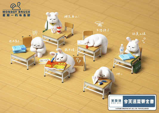 MONDAY BRUCE星期一的布魯斯 - 第9彈 今天還是要念書 盲盒 Still Have to Study Today Blind Box
