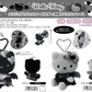 Kitty Dark Angel Plush Keychain