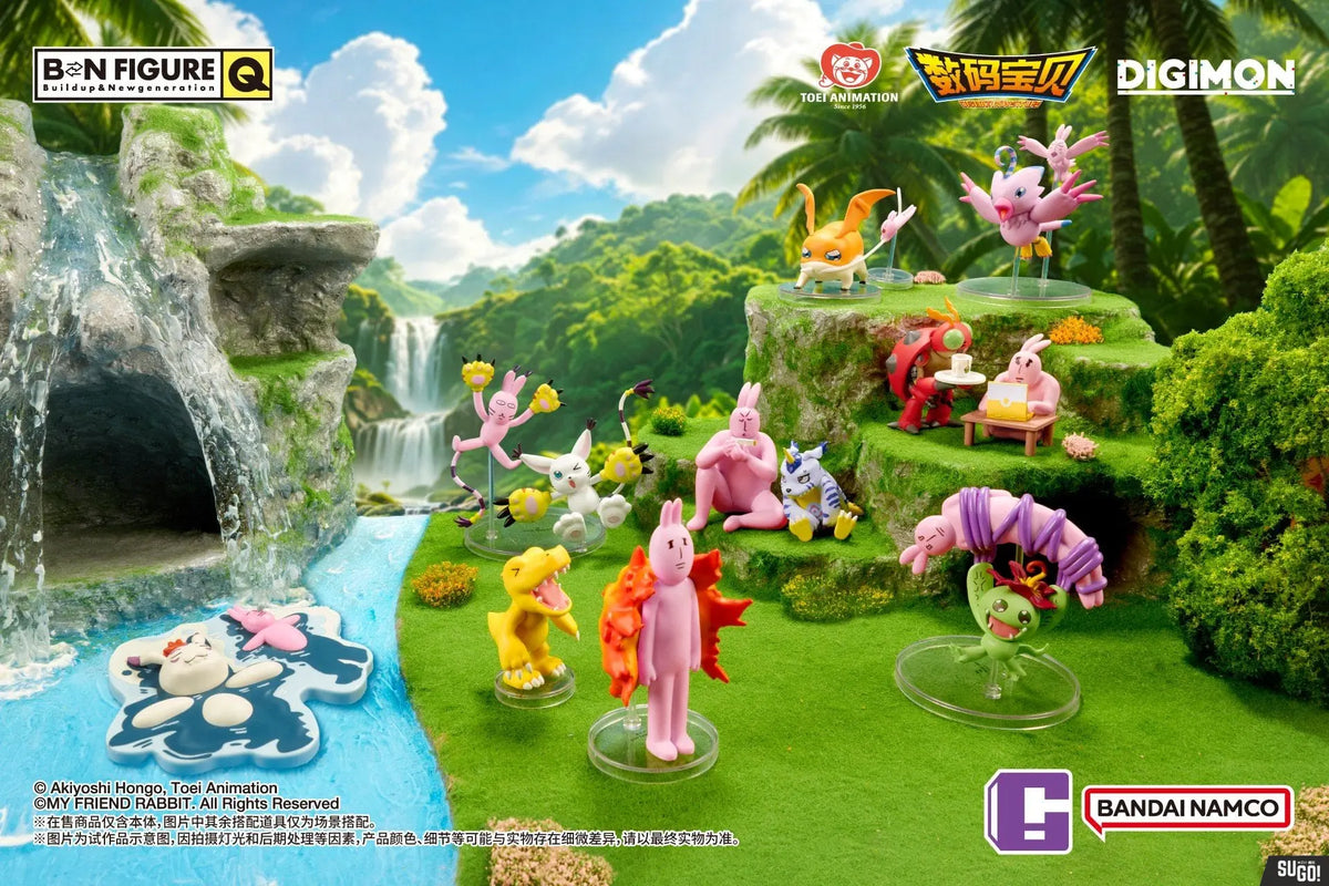 [BN FIGURE Q] 數碼暴龍 Digimon Adventure x My Friend Rabbit 盲盒Blind Box