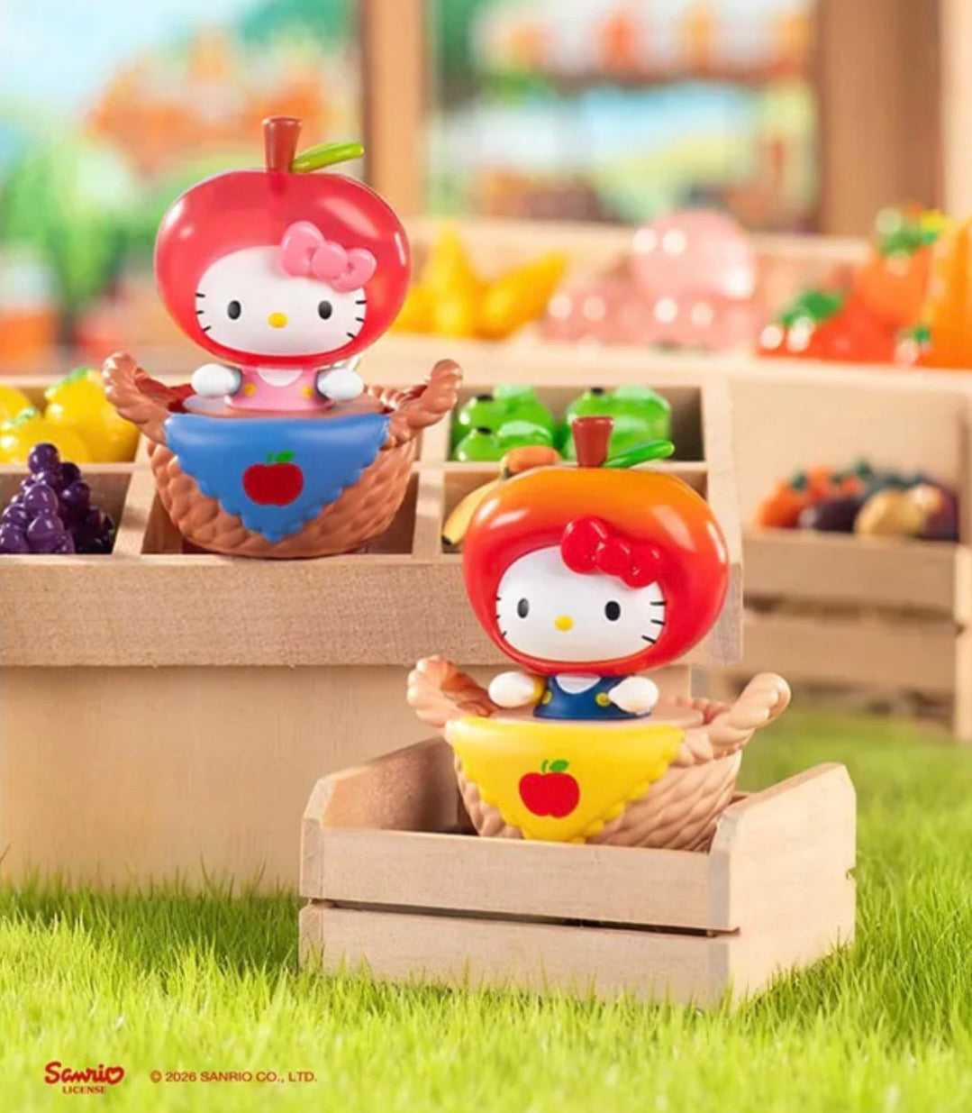 Hello Kitty 果籃甜心系列-搖搖萌趣豆 Fruit Basket Sweetheart Series-Wobble Moetch Bean