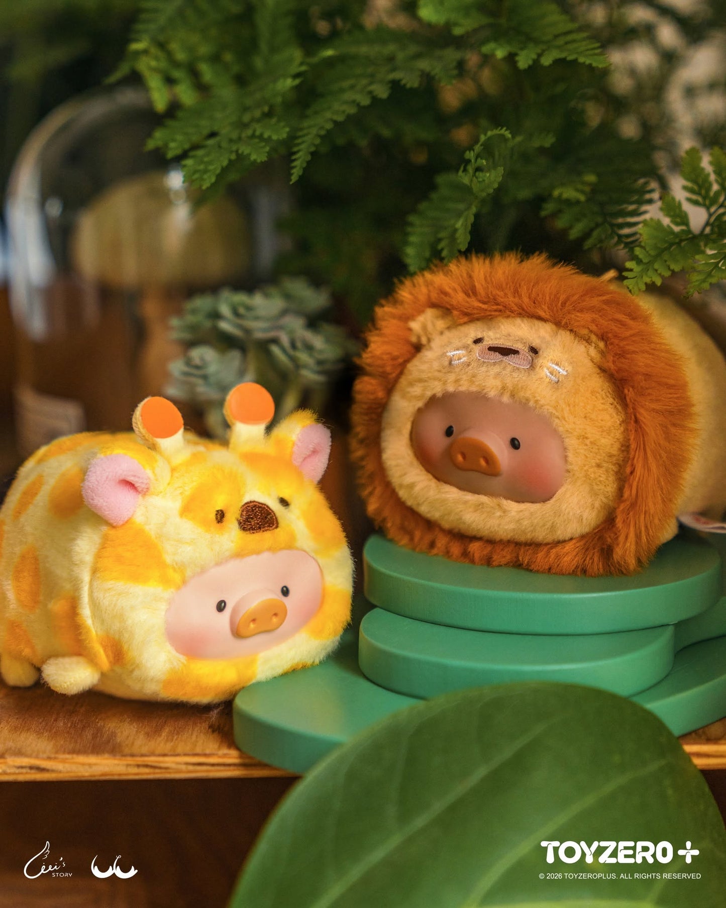 LuLu the Piggy Animal Party Vol.2 Stick Together PVC Face Plush Keychain (Blind Box)