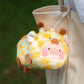 LuLu the Piggy Animal Party - High Speed Giraffe Lu Plush Keychain
