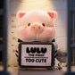 LuLu the Piggy LuLuLand - To Cute to Jail Prisoner Lu Plush Keychain