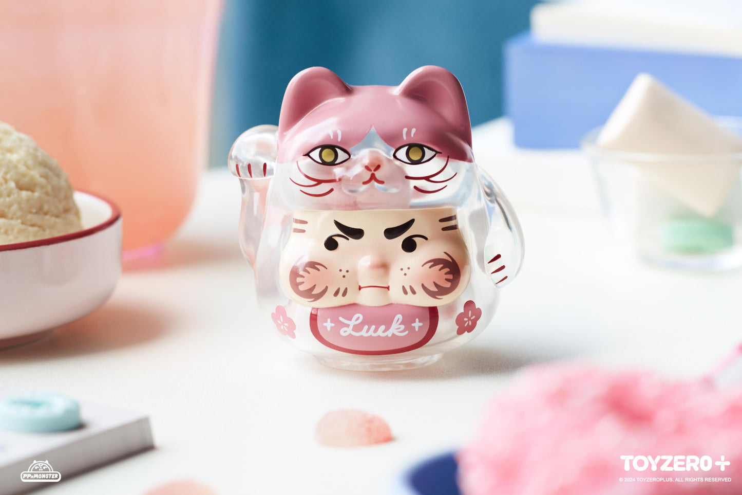 PP X Monster Lucky Kitten Daruma Blind Box