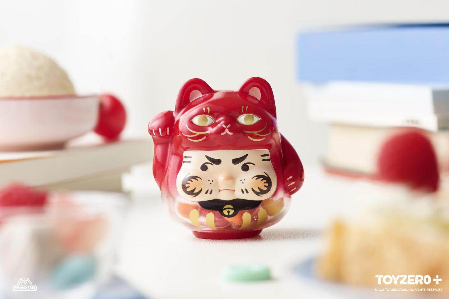 PP X Monster Lucky Kitten Daruma Blind Box