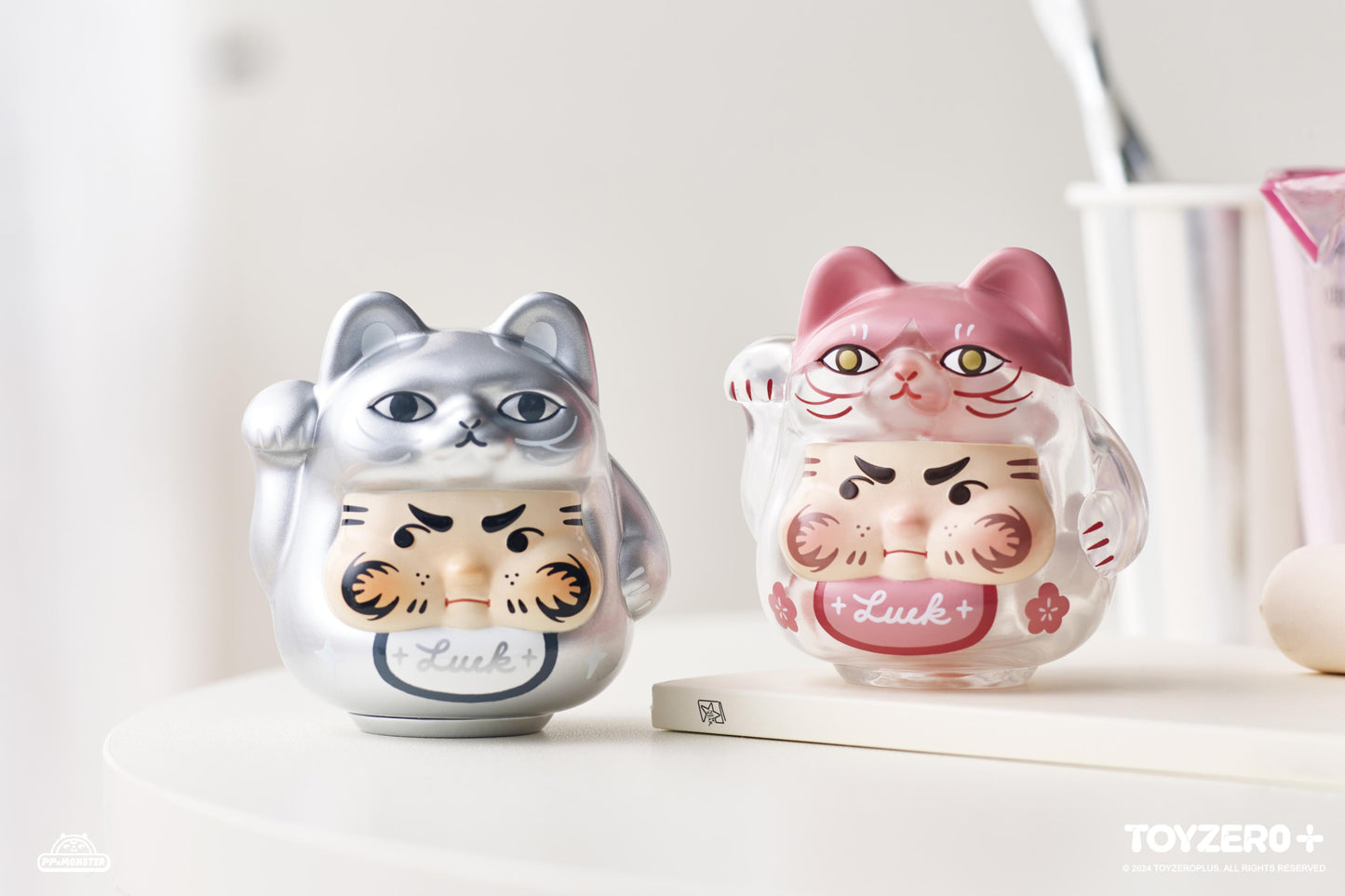 PP X Monster Lucky Kitten Daruma Blind Box