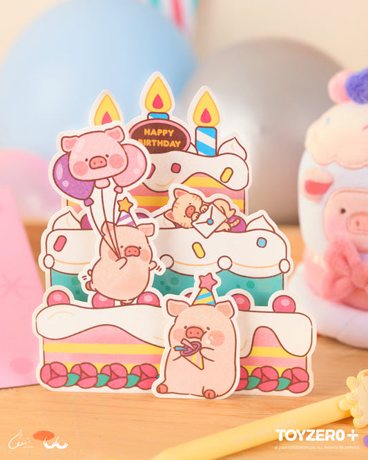 LuLu the Piggy Birthday - Birthday Card (B)