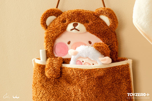 LuLu the Piggy Costume Series - Fluffy Wall Bag (Bear) 罐頭豬LuLu 變裝系列 - 掛牆收納袋 (豬熊)