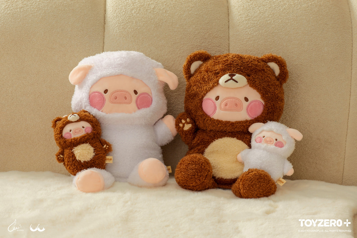 LuLu the Piggy Costume Series - Fluffy Hand Puppets (Bear)罐頭豬LuLu 變裝系列 - 手偶 (豬熊)