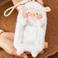 LuLu the Piggy Costume Series - Photocard Holder Keyring (Sheep) 罐頭豬LuLu 變裝系列 - 毛絨卡套 (豬羊)