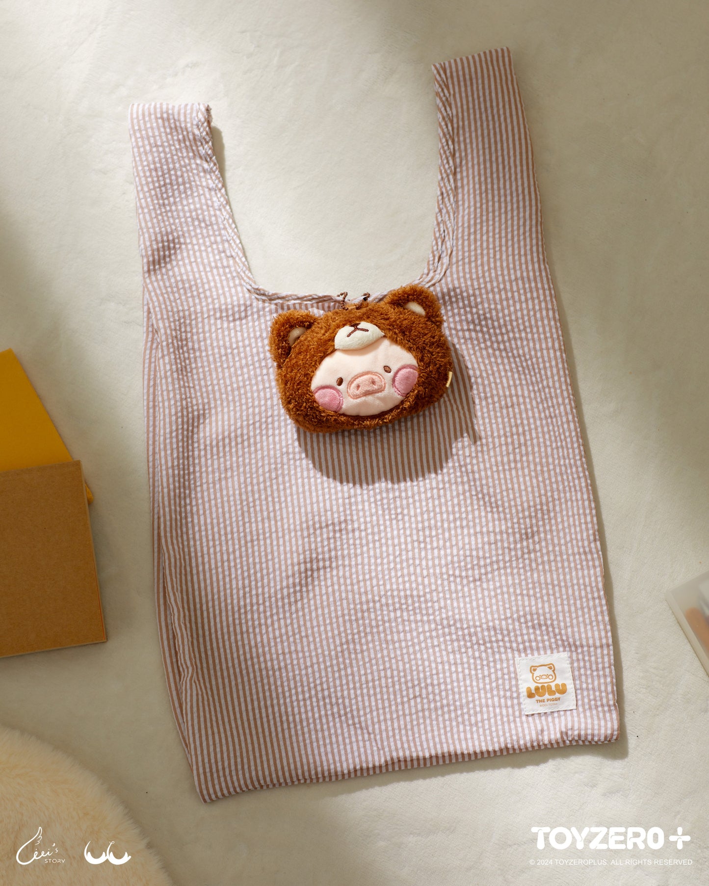 LuLu the Piggy Costume Series - Eco Bag (Bear) 罐頭豬LuLu 變裝系列 - 環保袋 (豬熊)