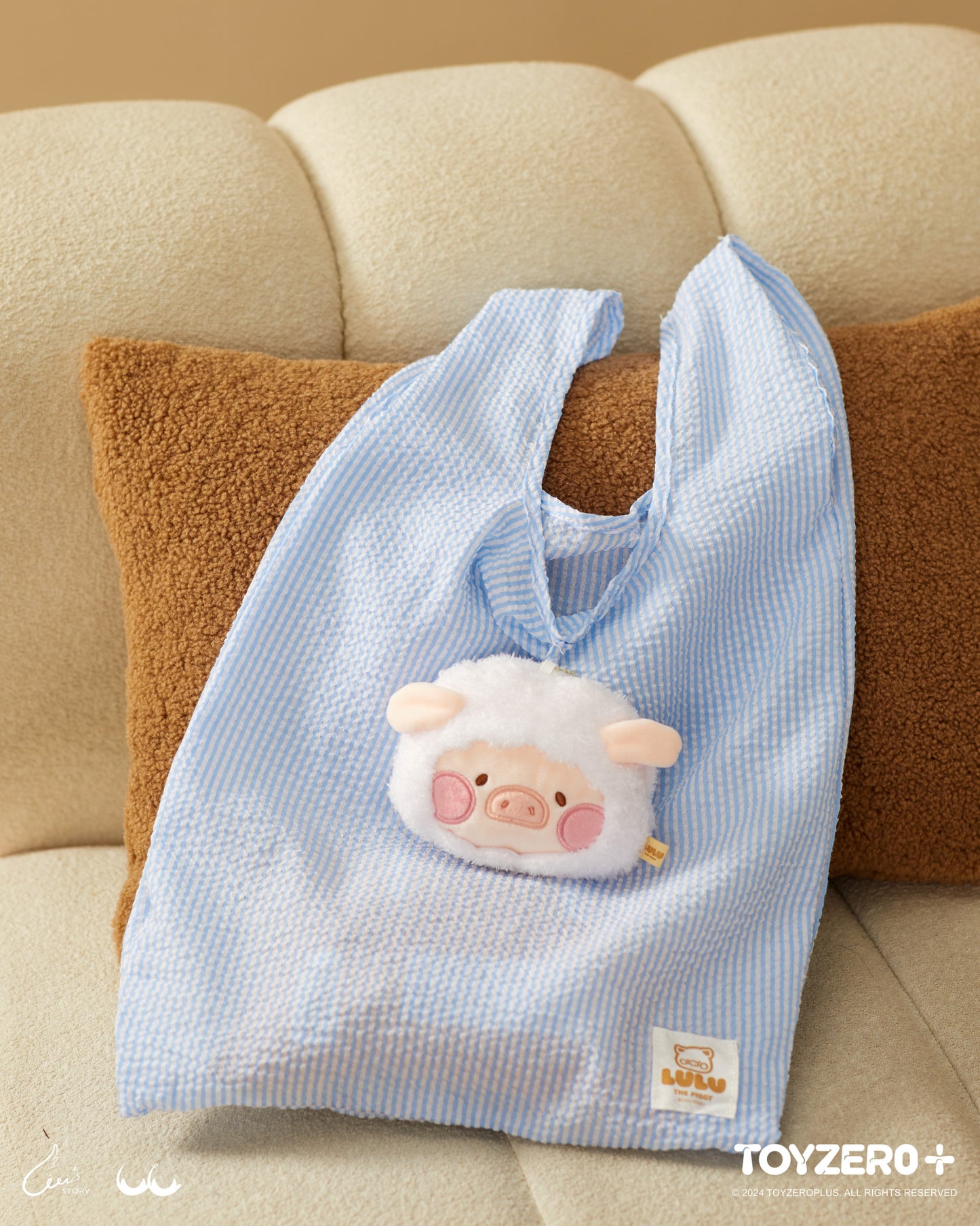 LuLu the Piggy Costume Series - Eco Bag (Sheep) 罐頭豬LuLu 變裝系列 - 環保袋 (豬羊)