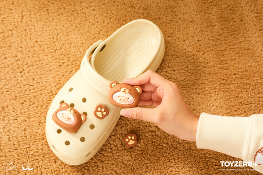 LuLu the Piggy Costume Series - Shoes Charms (Bear Set) 罐頭豬LuLu è®?裝系å?? - é??è?± (豬ç??å¥?裝)