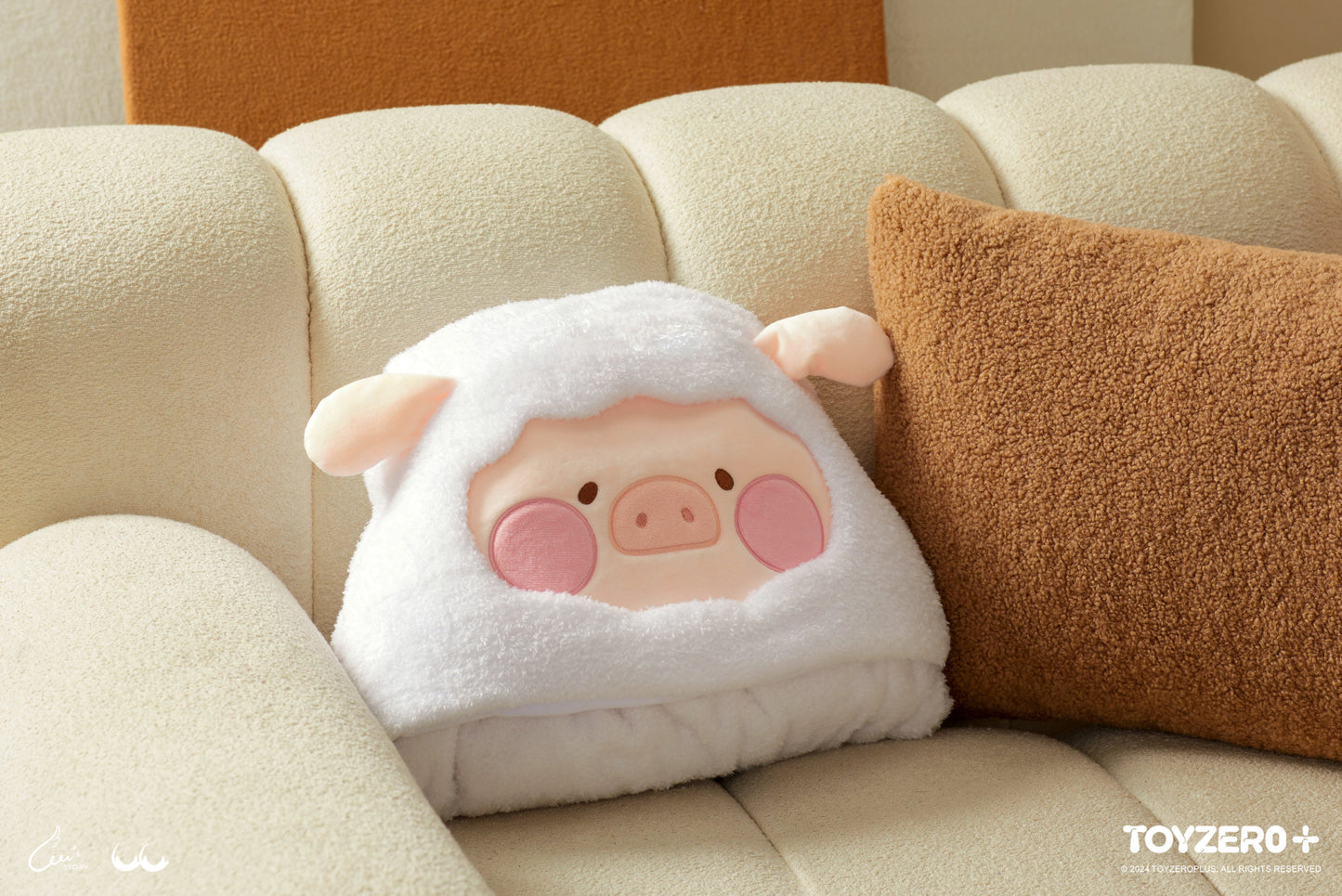 LuLu the Piggy Costume Series -  Blanket with Hat (Sheep) 罐頭豬LuLu 變裝系列 - 連帽空調毯 (豬羊)