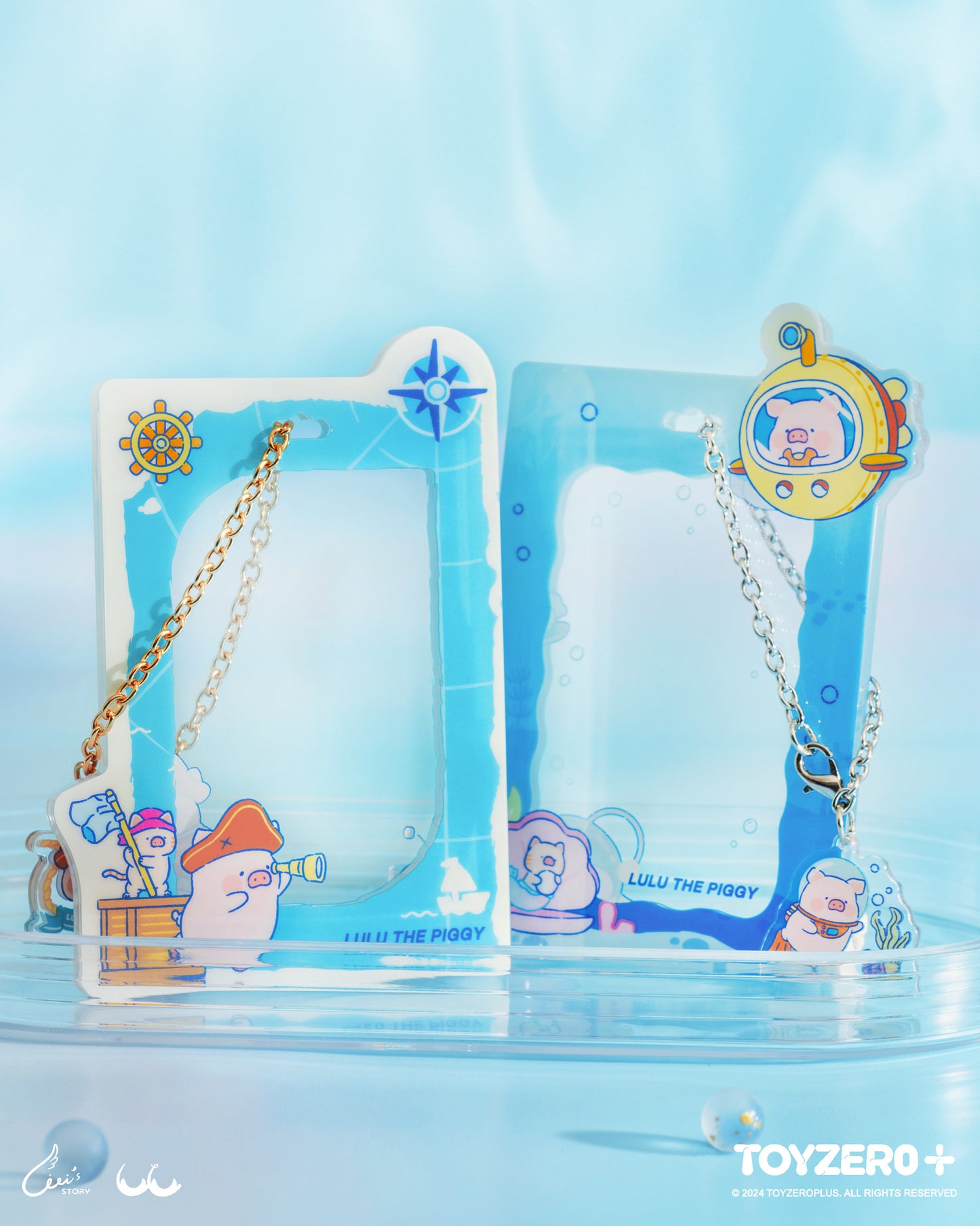 LuLu the Piggy Ocean  - Acrylic Card Holder (Under the Sea ver.)