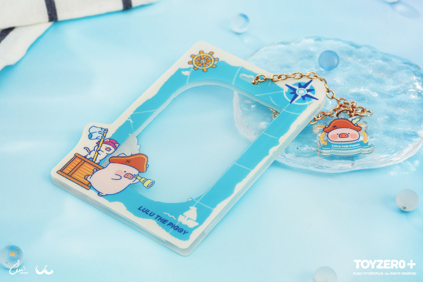 LuLu the Piggy Ocean  - Acrylic Card Holder (Navigator ver.)