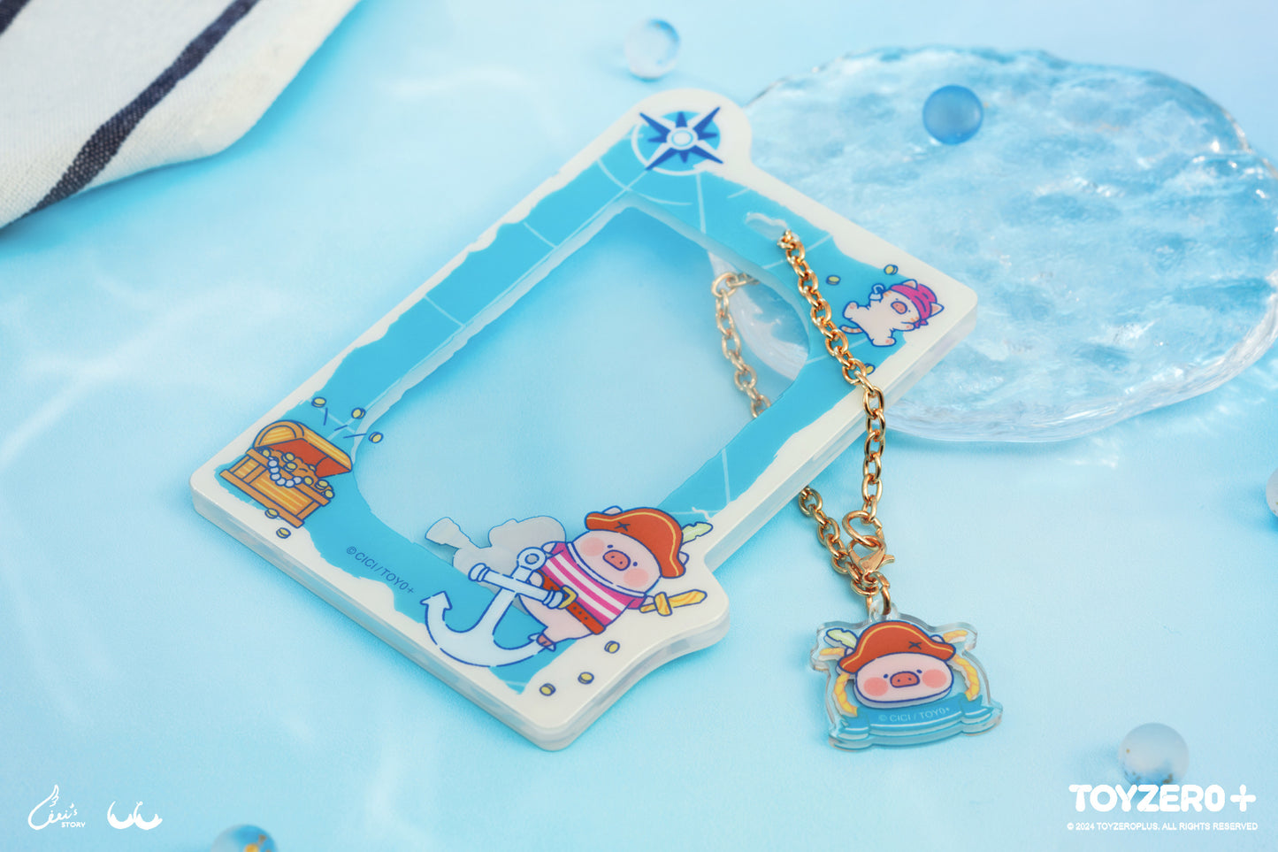 LuLu the Piggy Ocean  - Acrylic Card Holder (Navigator ver.)