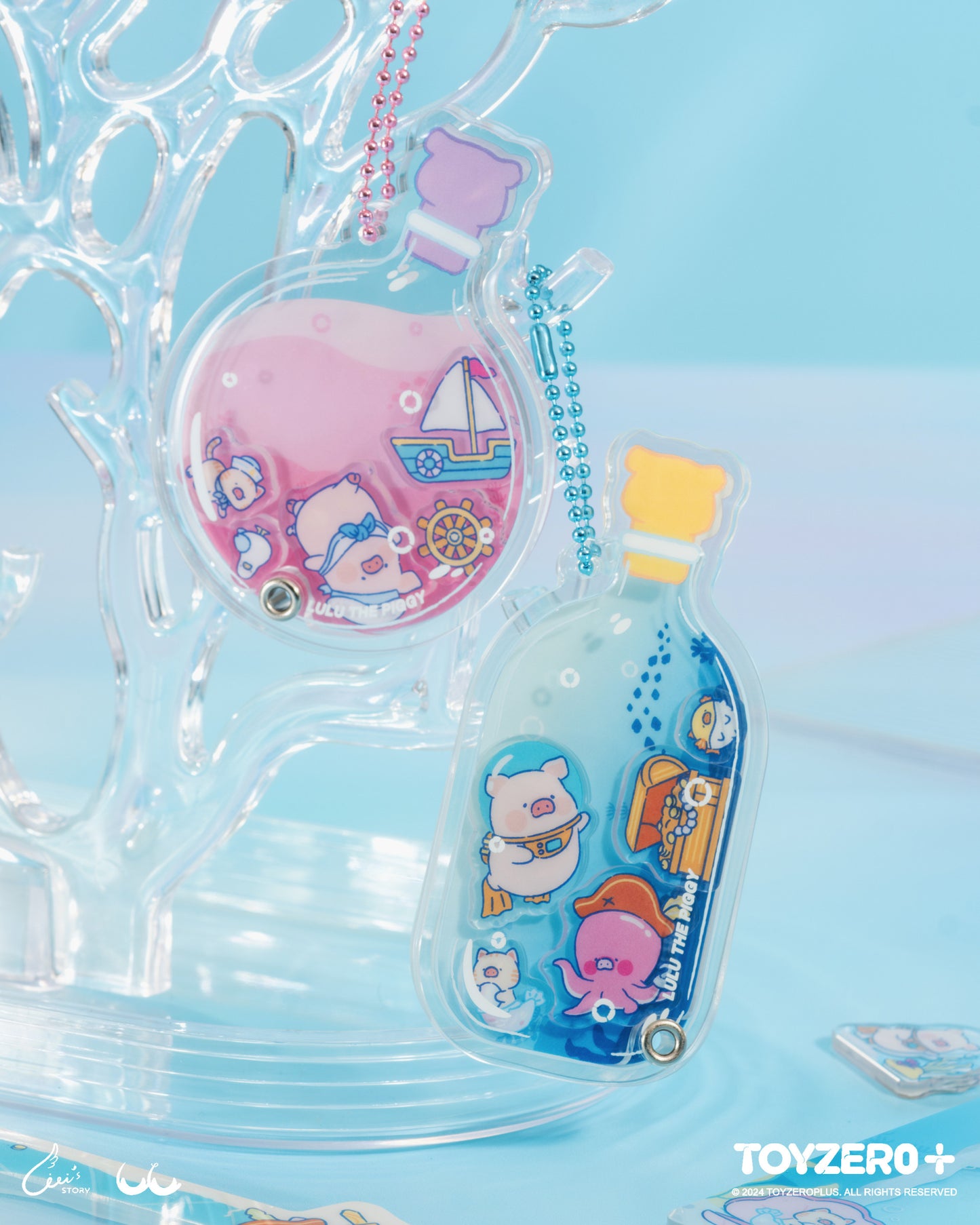 LuLu the Piggy Ocean  - Acrylic Keychain (Navigating Ver.)