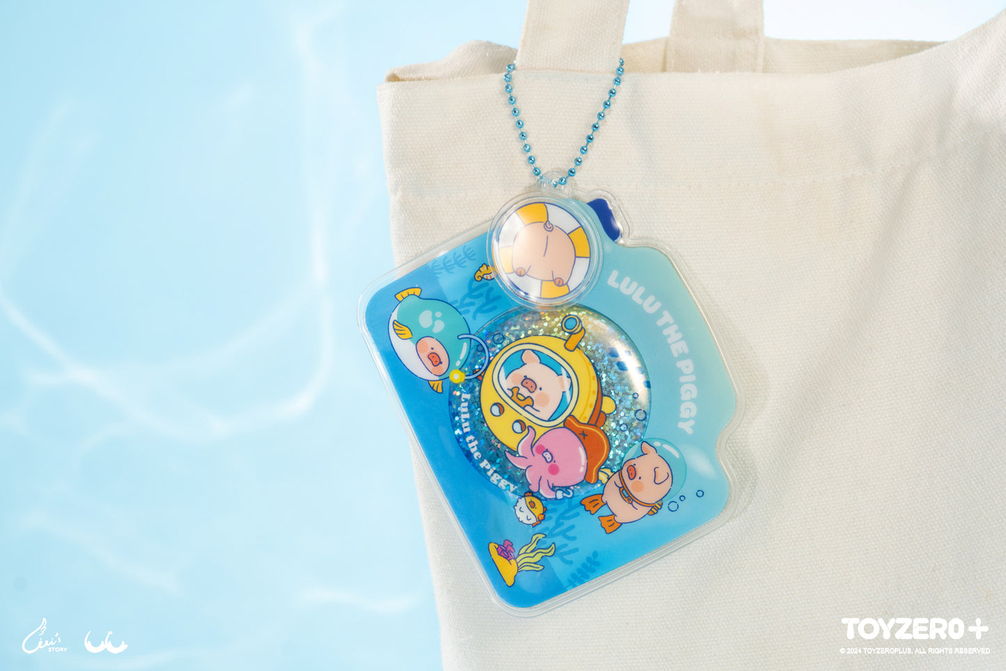 LuLu the Piggy Ocean  - Badge Bag