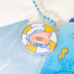 LuLu the Piggy Ocean  - Badge Bag