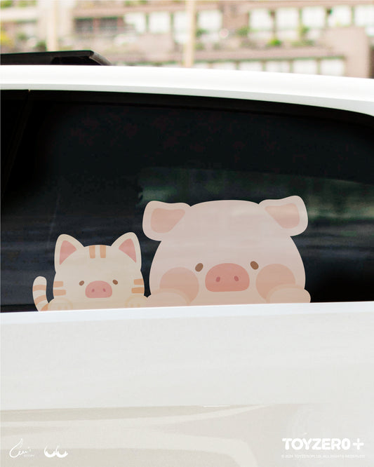 LuLu the Piggy Generic - Car Sticker (Sneaking ver.)