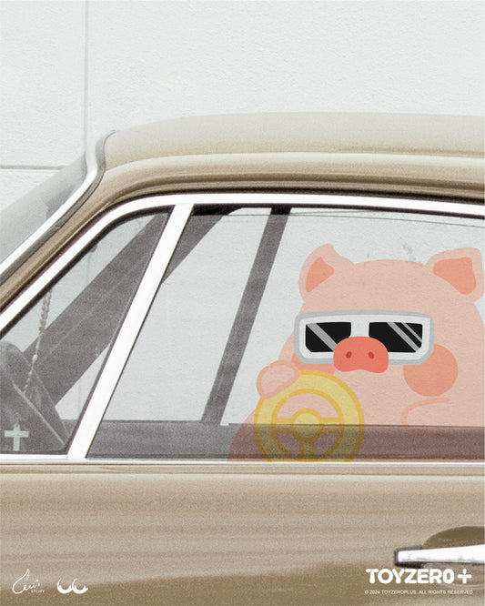 LuLu the Piggy Generic - Car Sticker (Go for a drive B ver.)