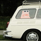 LuLu the Piggy Generic - Car Sticker (Go for a drive A ver.)