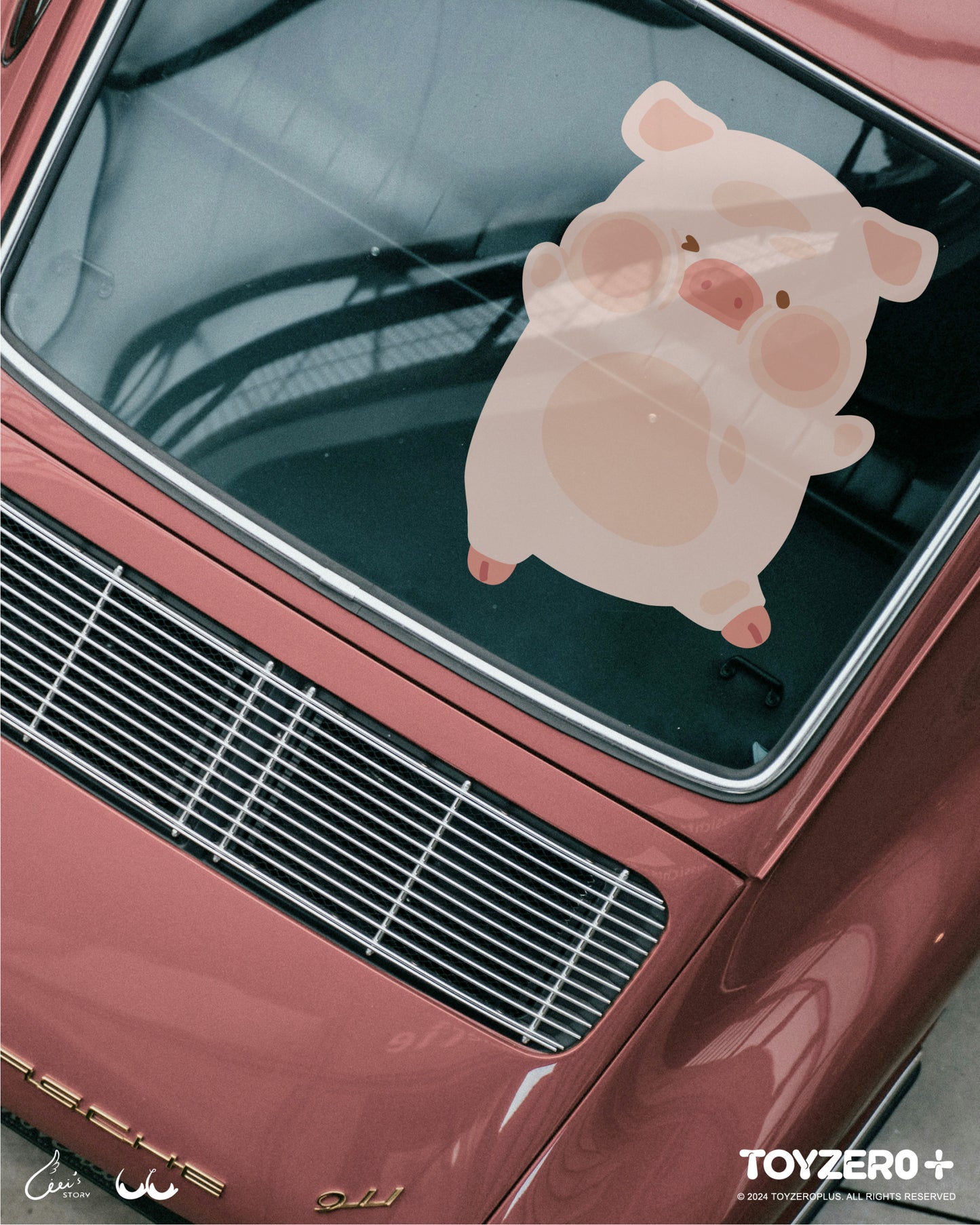 LuLu the Piggy Generic - Car Sticker (Sticky LuLu ver.)