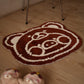 LuLu the Piggy Teddy Rug (Brown)