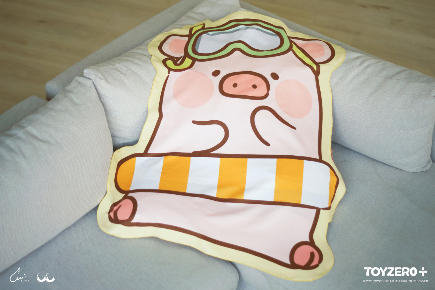 LuLu the Piggy Find Your Way - Big Die-cut Towel 罐頭豬LuLu 經典系列 2023 - LuLu 大毛巾
