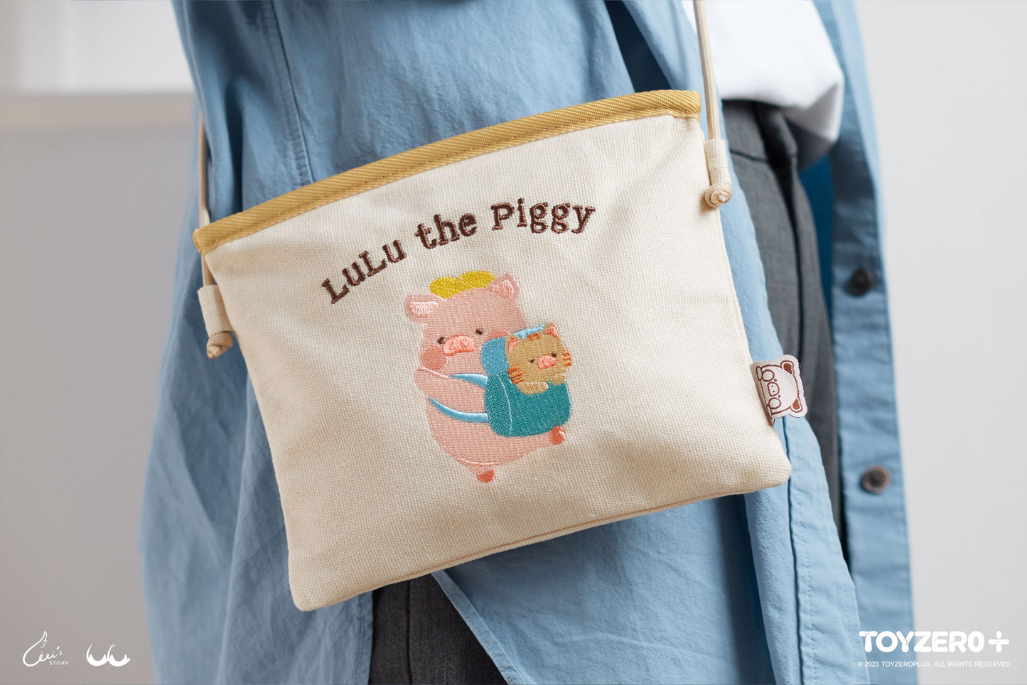 LuLu the Piggy Find Your Way - Travel Sacoche Bag 罐頭豬LuLu 旅行系列 - 隨身小包