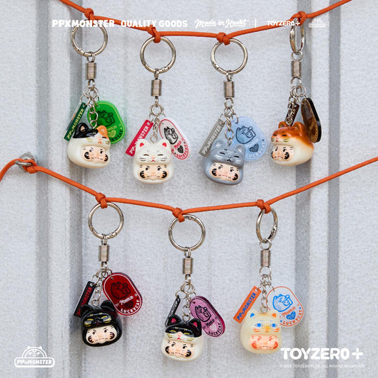 PP X MONSTER Lucky Cat Keychain Series