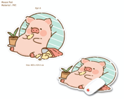 TOYZEROPLUS LuLu the Piggy Mouse Pad - Eating