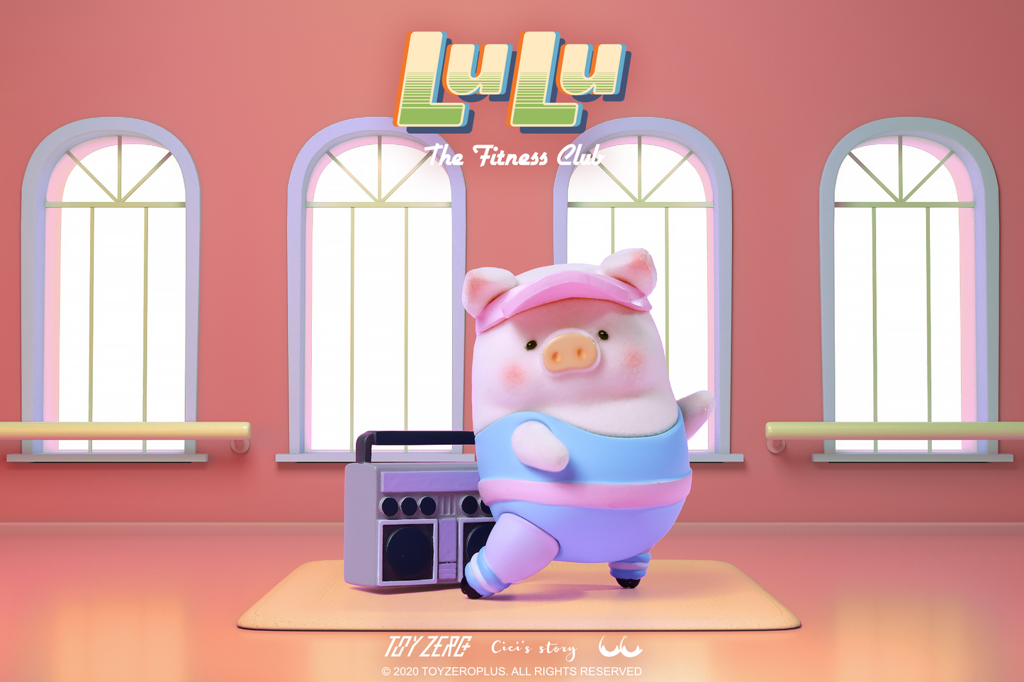 TOYZEROPLUS Lulu the piggy - Fitness Club