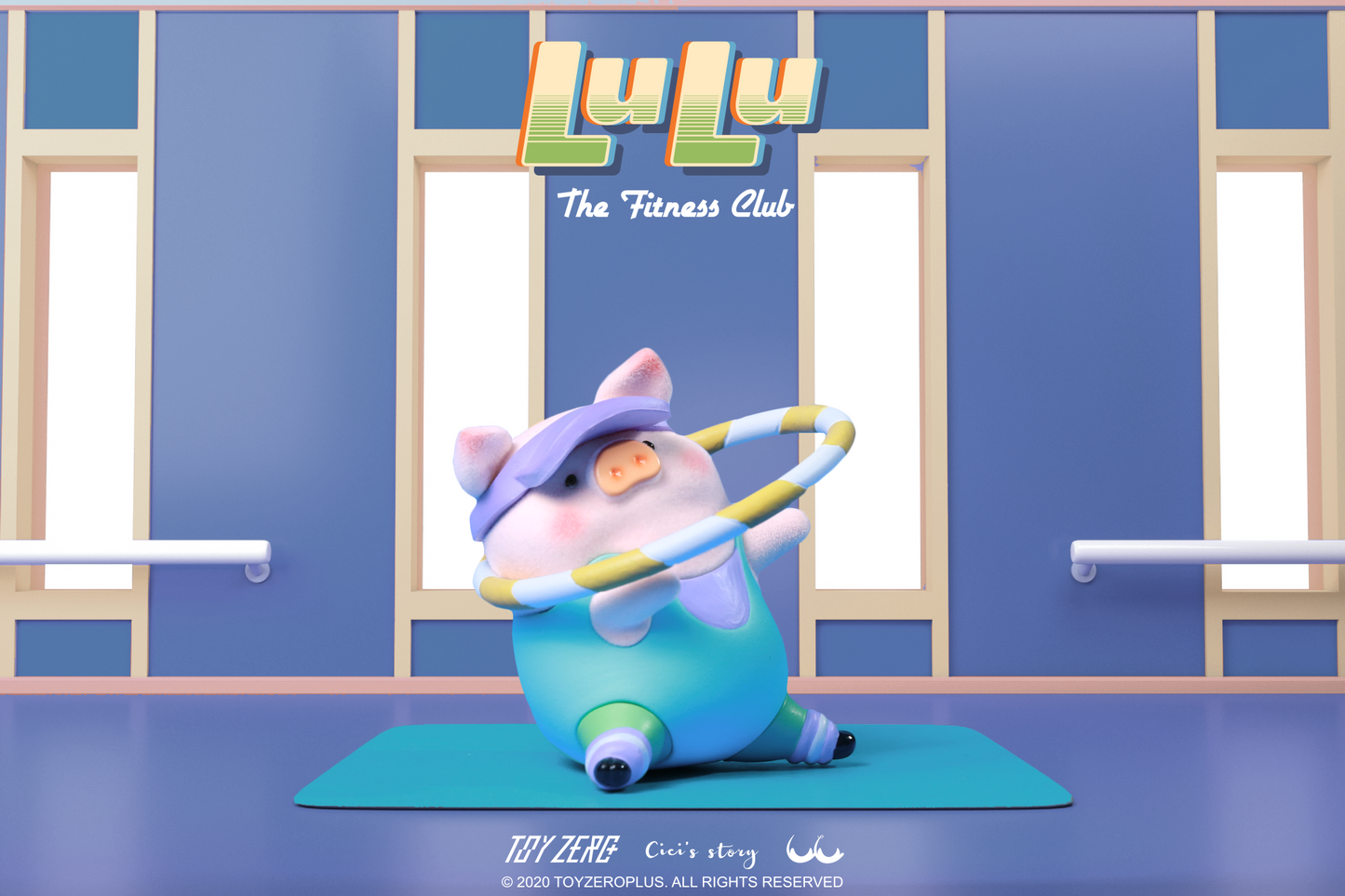 TOYZEROPLUS Lulu the piggy - Fitness Club