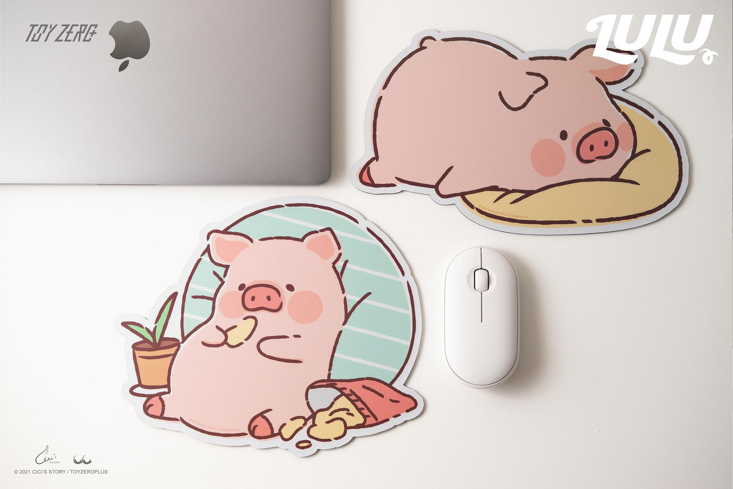 TOYZEROPLUS LuLu the Piggy Mouse Pad - Sleeping