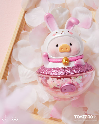 [Exclusive] 罐頭豬LuLu 衣食無憂金飯碗 - 櫻花限定款 LuLu the Piggy Rabbit Golden Bowl - Sakura Edition