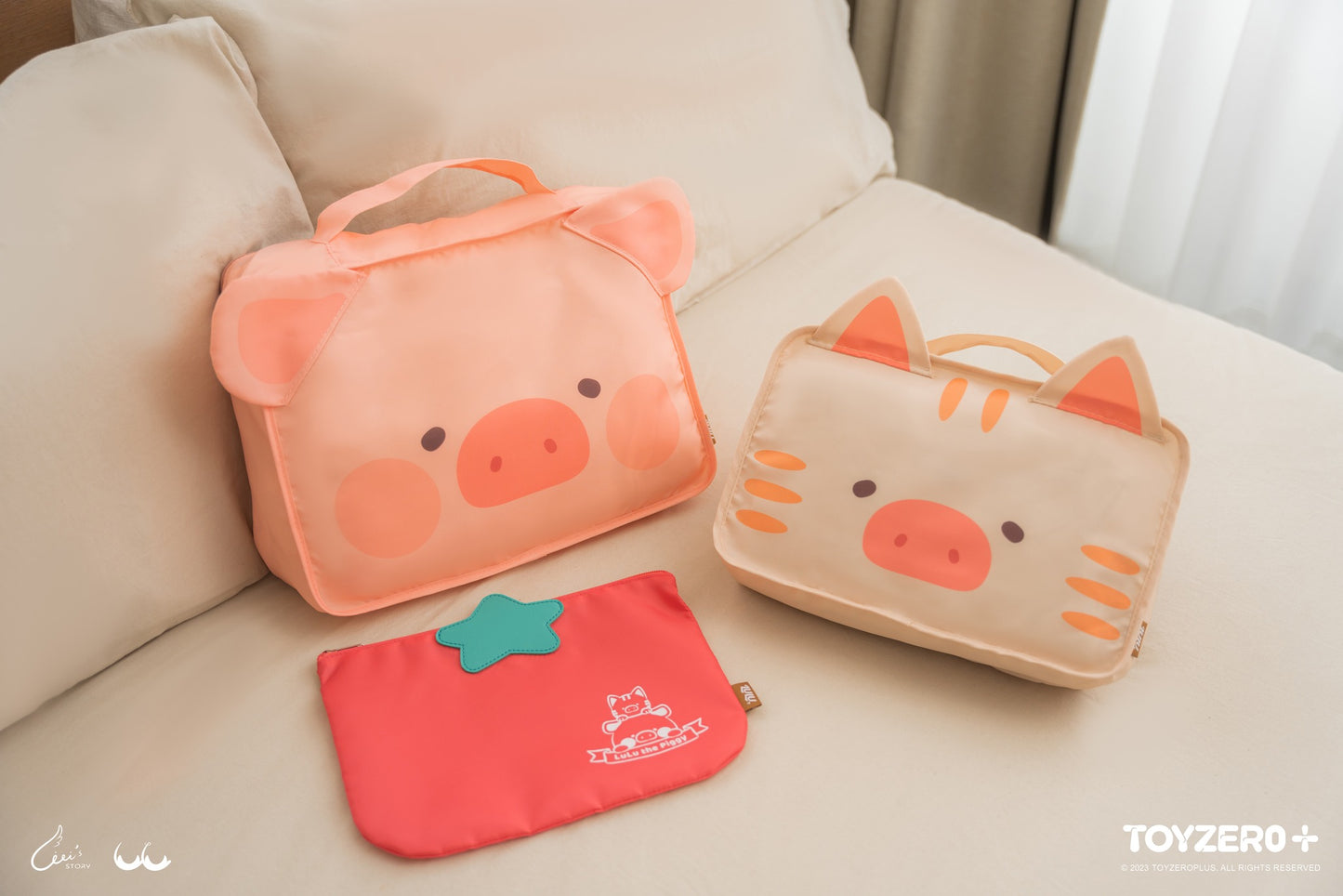 LuLu The Piggy Caturday - Clothes Bag 罐頭豬LuLu 豬咪日常 - 收納袋套裝