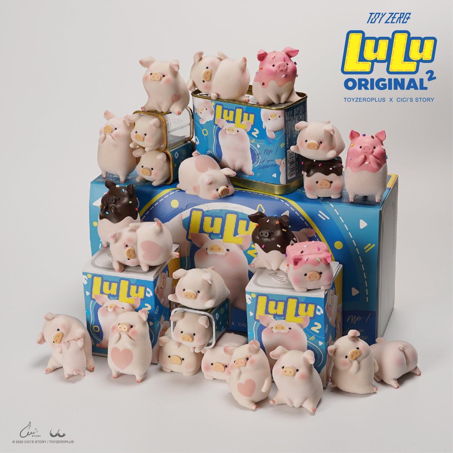 TOYZEROPLUS LuLu The Piggy The Original 2nd Series Blind Box in Can (3 in a Can)