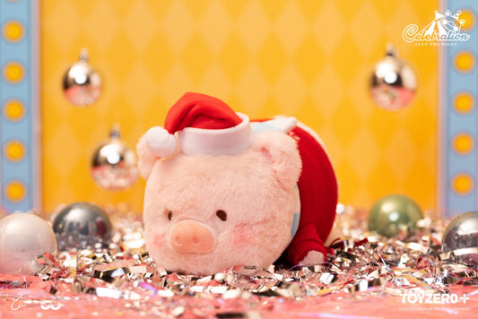LuLu The Piggy Christmas - Santa Lulu 20 cm Plush 罐頭豬 LuLu聖誕 -20 cm 聖誕 Lulu 趴趴毛絨公仔