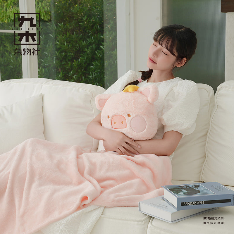 Lulu the Piggy Cushion Blanket