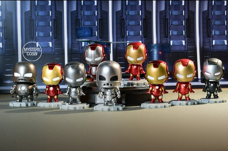 IRON MAN 3 IRON MAN COSBI BOBBLE-HEAD Blind Box by Hot Toys